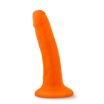 Neo - 5.5 Inch Dual Density Cock - Neon Orange - The Dildo Hub