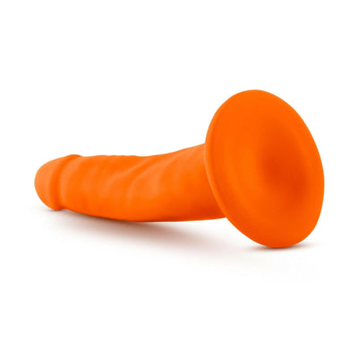 Neo - 5.5 Inch Dual Density Cock - Neon Orange - The Dildo Hub