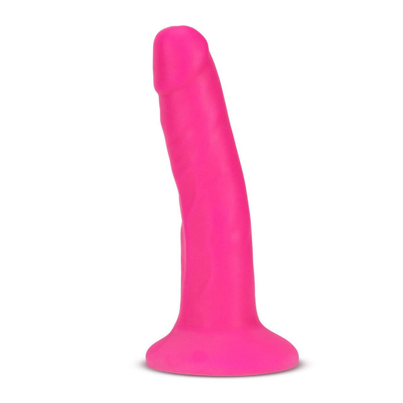 Neo - 5.5 Inch Dual Density Cock - Neon Pink - The Dildo Hub