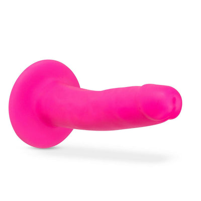 Neo - 5.5 Inch Dual Density Cock - Neon Pink - The Dildo Hub