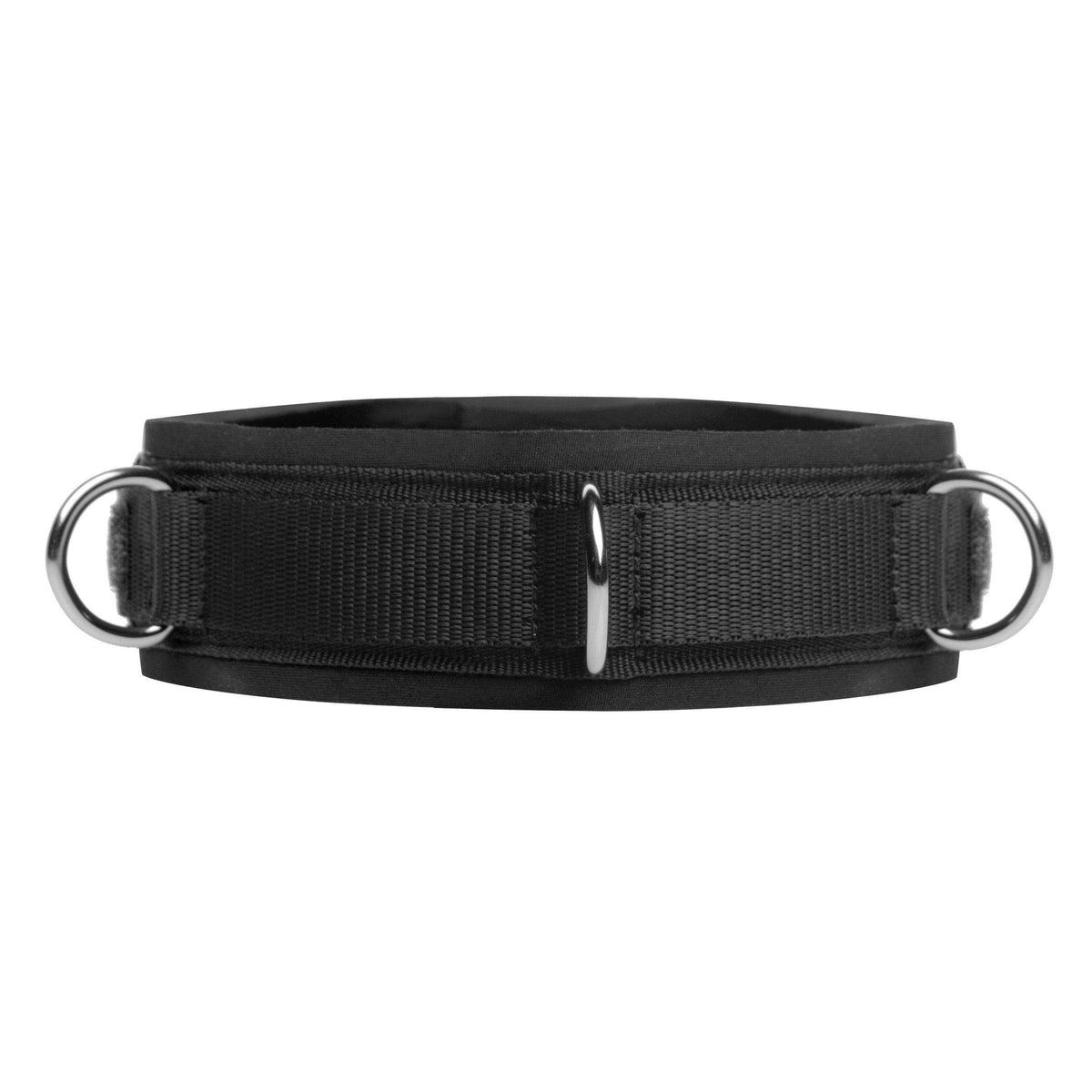 Neoprene Bondage Collar with D-Rings - The Dildo Hub