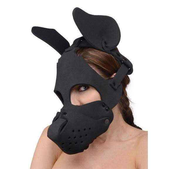 Neoprene Dog Hood with Removable Muzzle - The Dildo Hub