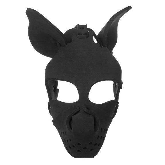 Neoprene Dog Hood with Removable Muzzle - The Dildo Hub