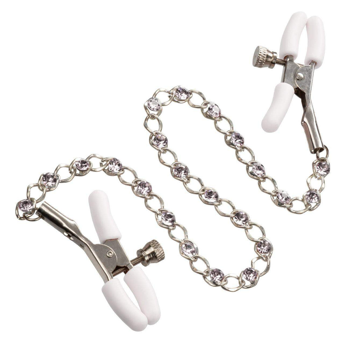 Nipple Play Crystal Chain Nipple Clamps | CalExotics - The Dildo Hub