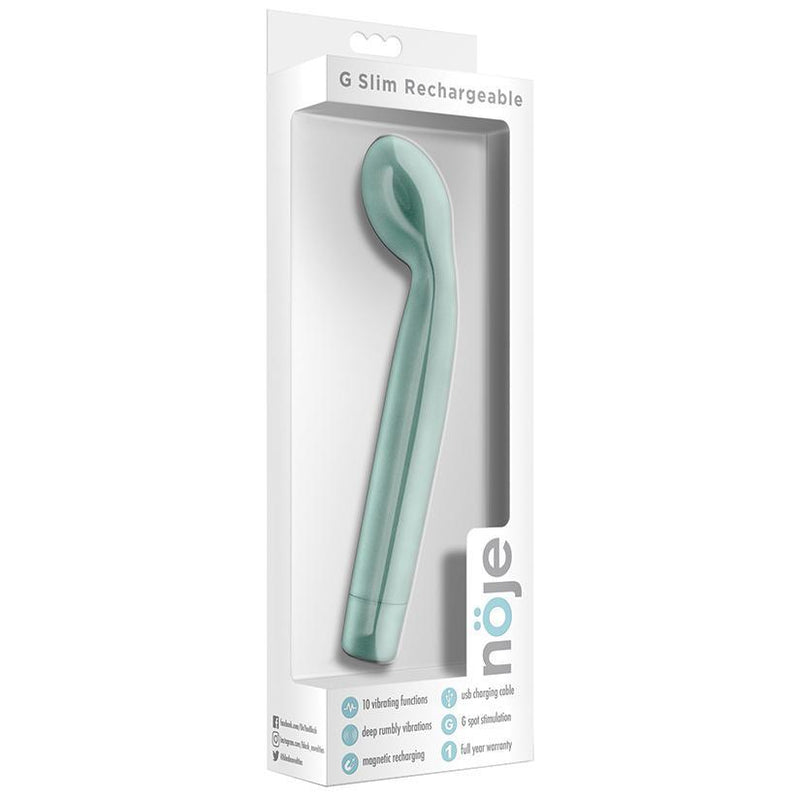 Noje - G Slim Rechargeable - Sage - The Dildo Hub