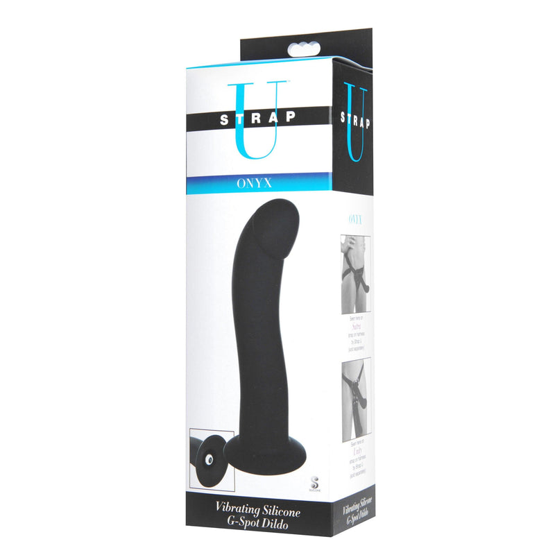 Onyx Vibrating Silicone G-Spot Dildo - The Dildo Hub