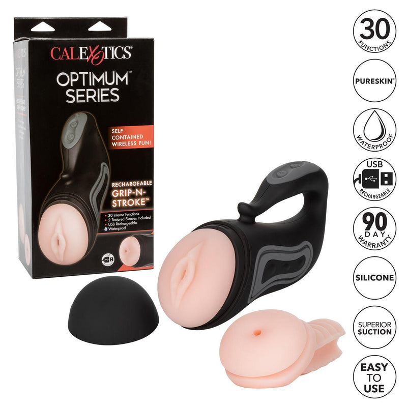 Optimum Power Rechargeable Grip-N-Stroke | CalExotics - The Dildo Hub