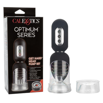 Optimum Series Get Hard Head Penis Pump Set | CalExotics - The Dildo Hub