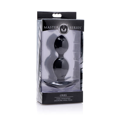 Orbs Steel Weighted Duotone Silicone Anal Plug - The Dildo Hub