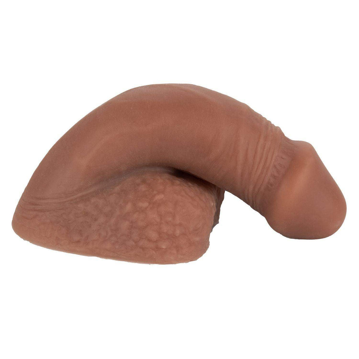 Packer Gear 4 inch. Silicone Packing Penis - Brown | CalExotics - The Dildo Hub