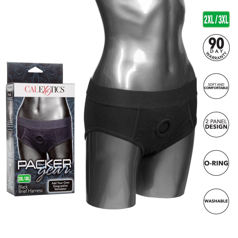 Packer Gear Black Brief Harness 2xl/3xl | CalExotics - The Dildo Hub