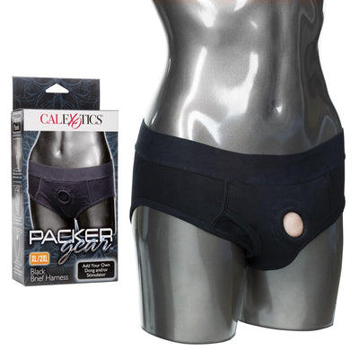 Packer Gear Black Brief Harness Xl/2xl | CalExotics - The Dildo Hub