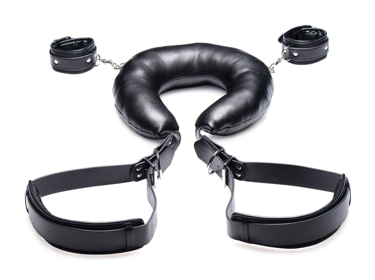 Padded Thigh Sling with Wrist Cuffs - The Dildo Hub