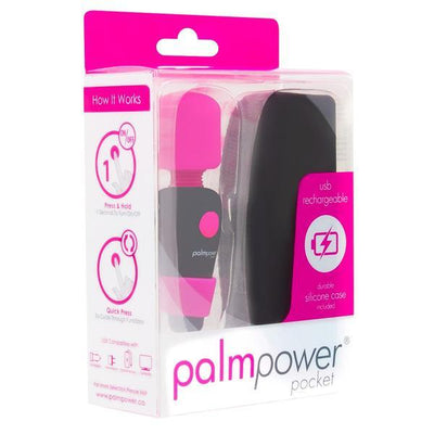 Palm Power Pocket Wand Massager - Fuchsia | BMS Factory - The Dildo Hub