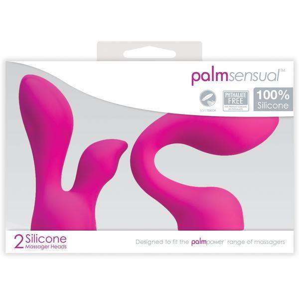 Palm Sensual Accessories - 2 Silicone Heads (For use with PalmPower) | BMS Factory - The Dildo Hub