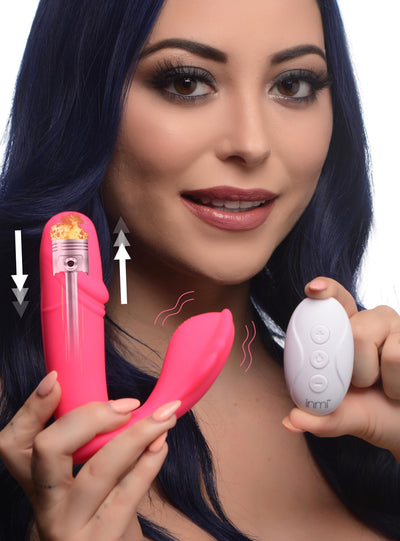 Panty Thumper 7X Thumping Silicone Vibrator with Remote Control - The Dildo Hub