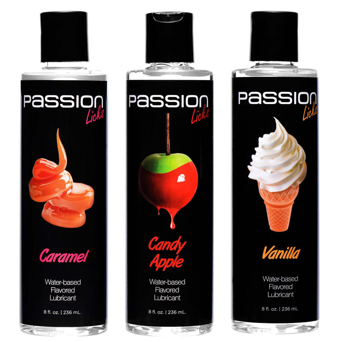 Passion Licks 3 Flavor Lube Pack- Sweets - The Dildo Hub