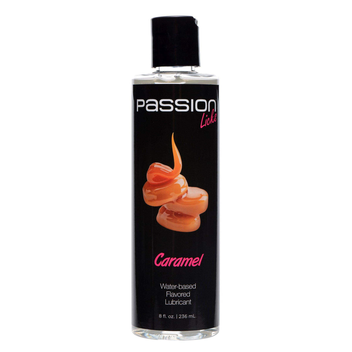 Passion Licks Caramel Water Based Flavored Lubricant - 8 oz - The Dildo Hub