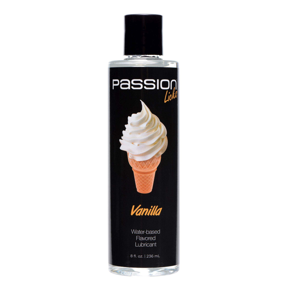 Passion Licks Vanilla Water Based Flavored Lubricant - 8 oz - The Dildo Hub