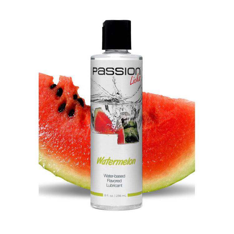 Passion Licks Watermelon Water Based Flavored Lubricant - 8 oz - The Dildo Hub