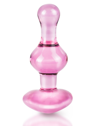 Icicles No.75 Heart Shaped Pink Butt Plug | Pipedream Sex Toys from thedildohub.com