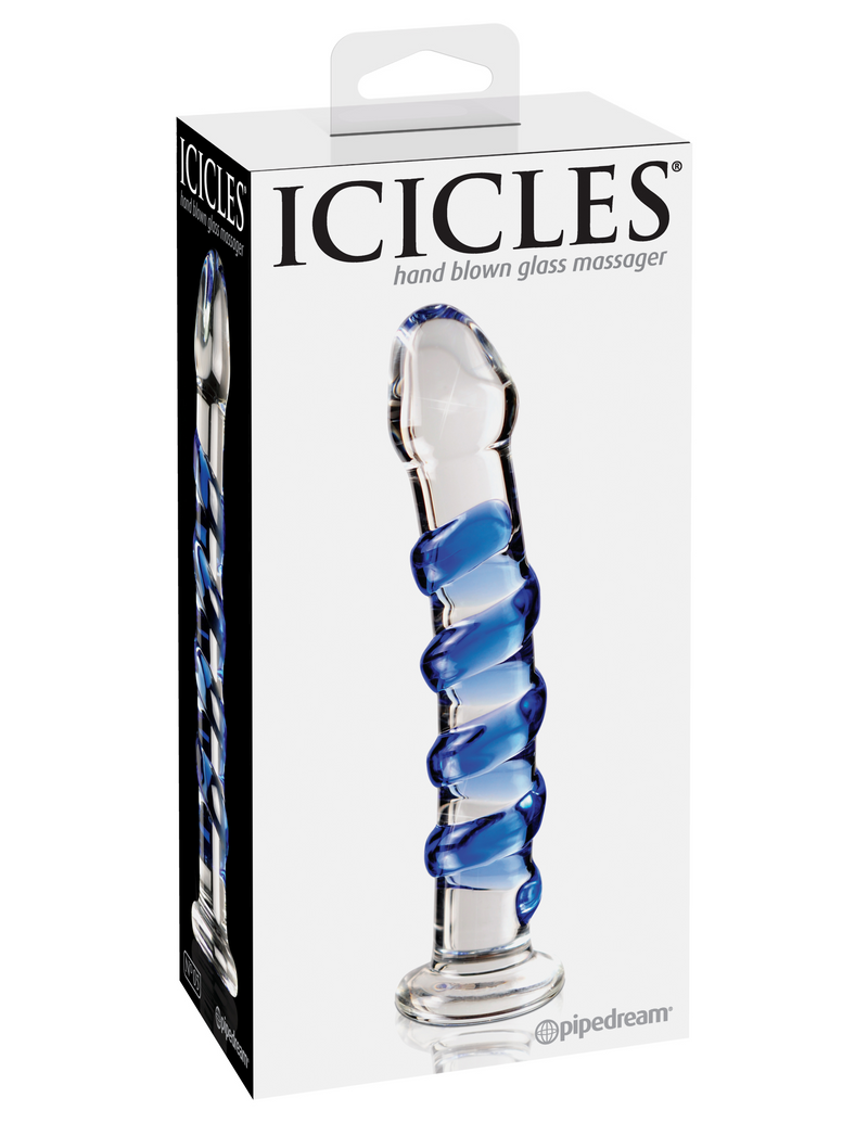 Icicles No. 5 Blue Glass Dildo | Pipedream  from thedildohub.com