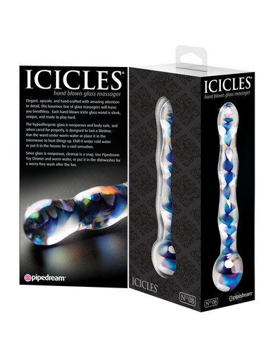 Icicles No. 8 Blue Glass Dildo | Pipedream  from thedildohub.com
