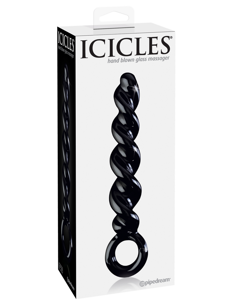Icicles No. 39 Black Glass Dildo | Pipedream  from thedildohub.com