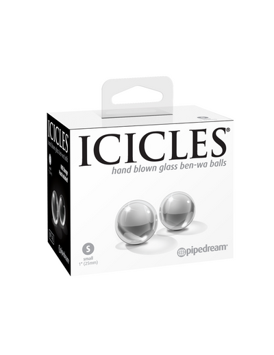 Icicles No. 41 Clear Glass Ben Wa Balls | Pipedream  from thedildohub.com