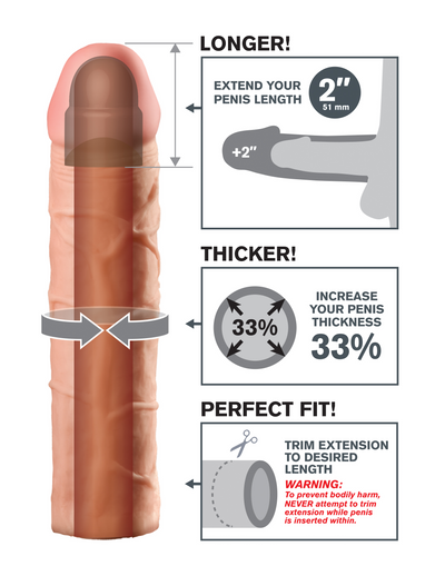 Penis Extension Fantasy X-Tension Perfect 2-Inch | Pipedream  from Pipedream
