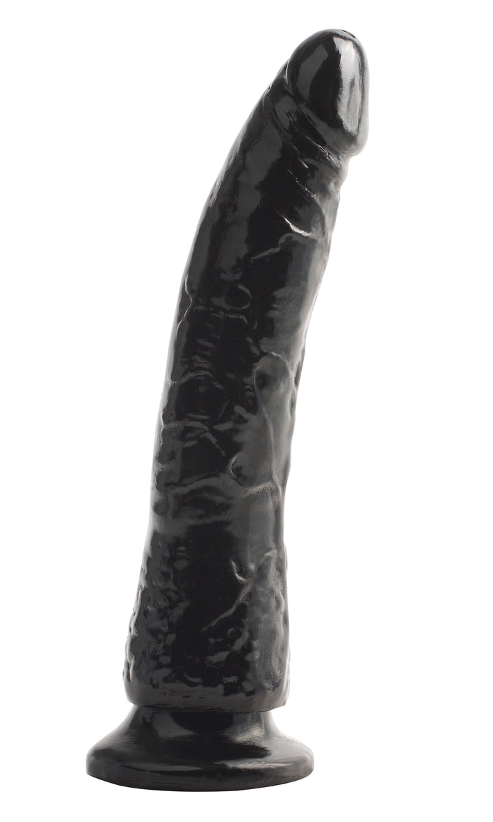 Basix Black Slim Realistic Dong With Suction Cup - 7 Inches | Pipedream