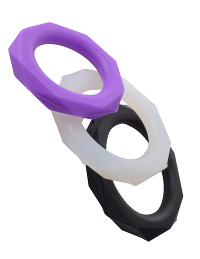 Fantasy C-Ringz Silicone Cock Ring Designer Stamina Set Purple | Pipedream  from The Dildo Hub