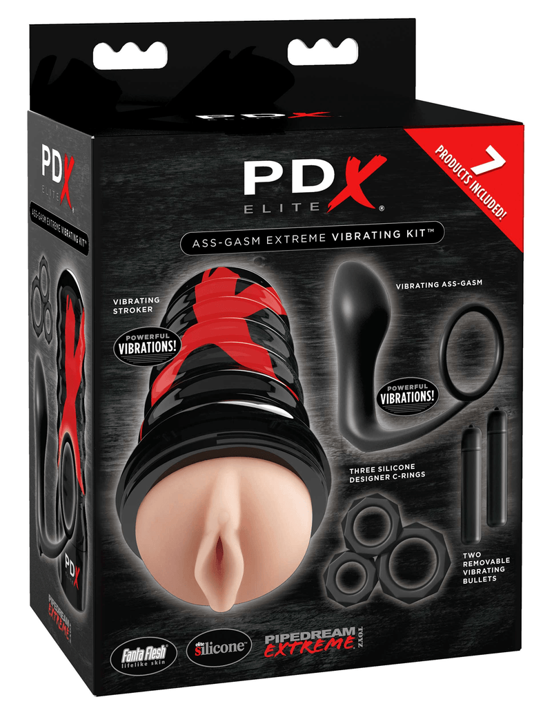 Pdx Elite Ass-Gasm Vibrating Kit | Pipedream - The Dildo Hub