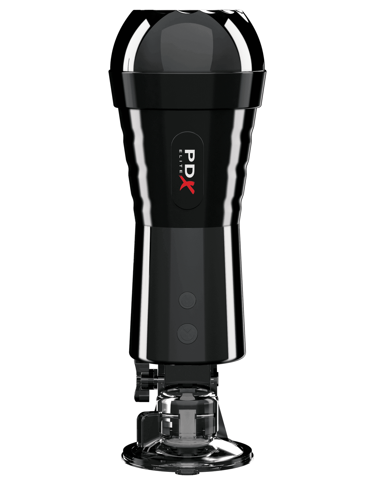 PDX Elite Cock Compressor Vibrating Pocket Pussy - Light/Black | Pipedream - The Dildo Hub
