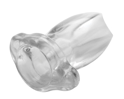 PeepHole Clear Hollow Anal Plug - The Dildo Hub