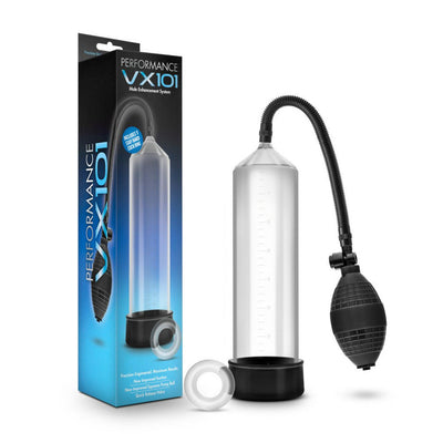 Peformance VX101 Male Enhancement Penis Pump - Clear | Blush - The Dildo Hub