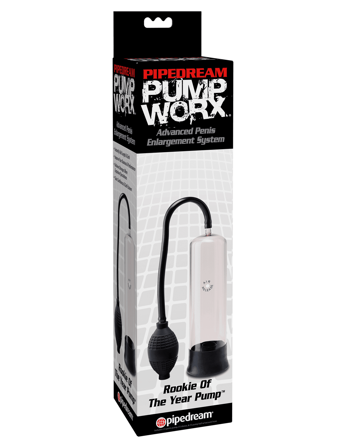 Penis Pump Worx Rookie of the Year - Clear/Black | Pipedream - The Dildo Hub