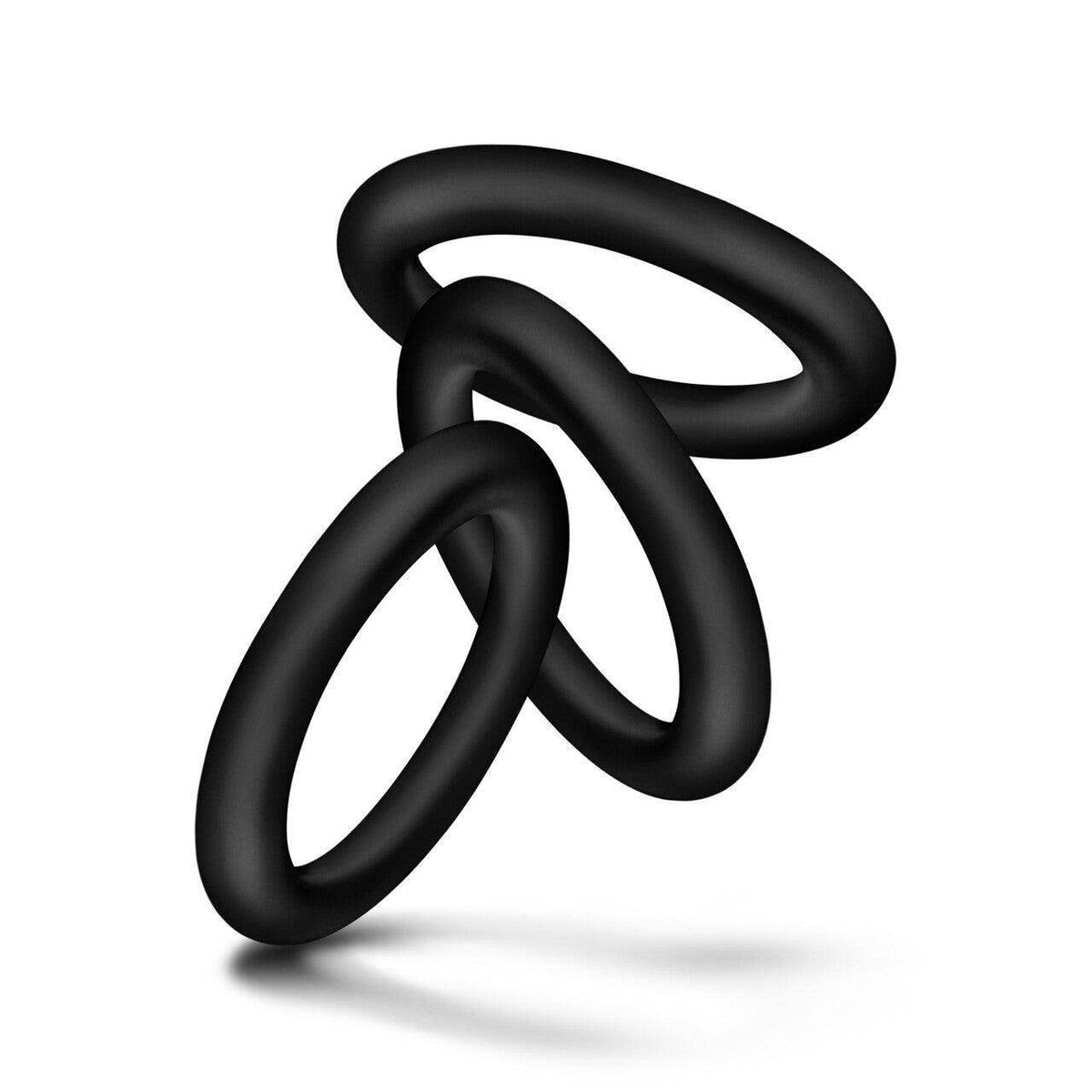 Performance - VS2 Pure Premium Silicone Cock Rings - Small - Black | Blush - The Dildo Hub