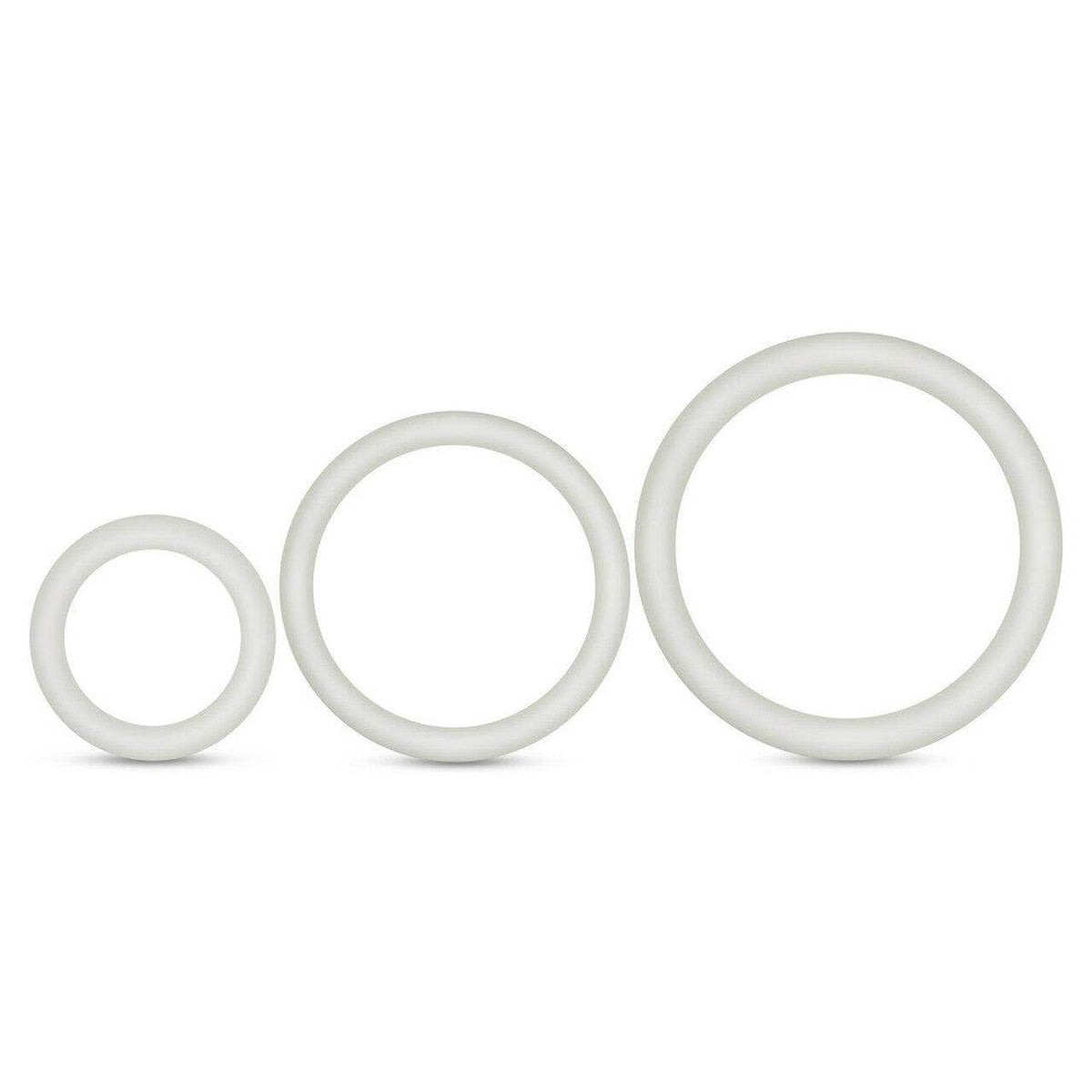 Performance - Vs4 Pure Premium Silicone Cockring Set - White | Blush - The Dildo Hub