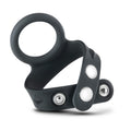 Performance - Vs7 - Silicone Cock Ring & Ball Strap Large - Black | Blush