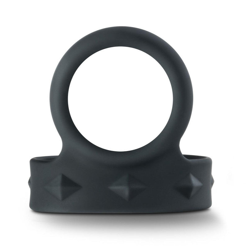 Performance - Vs7 - Silicone Cock Ring & Ball Strap Large - Black | Blush - The Dildo Hub