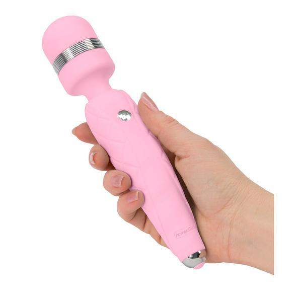 Pillow Talk Cheeky Wand Vibrator With Swarovski Crystal - Pink | BMS Factory - The Dildo Hub