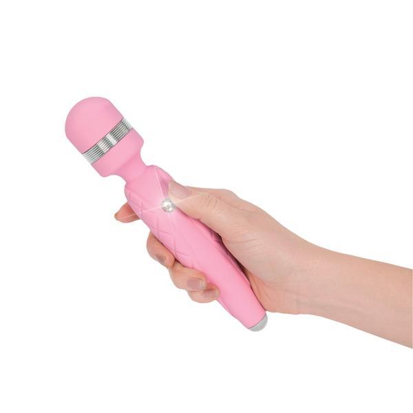 Pillow Talk Cheeky Wand Vibrator With Swarovski Crystal - Pink | BMS Factory - The Dildo Hub