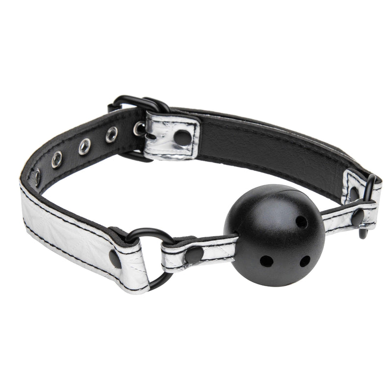 Platinum Bound Gagged Breathable Ball Gag - The Dildo Hub