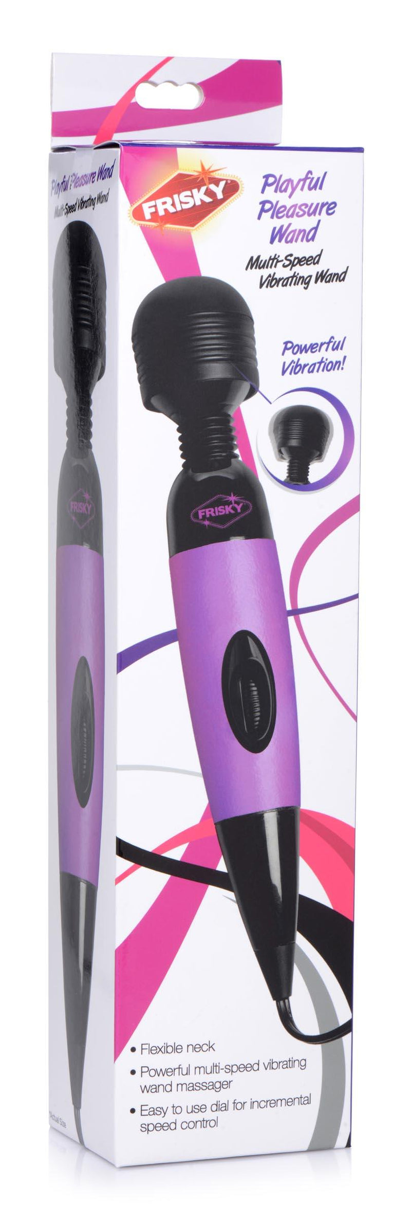 Playful Pleasure Multi-Speed Vibrating Wand - Purple - The Dildo Hub