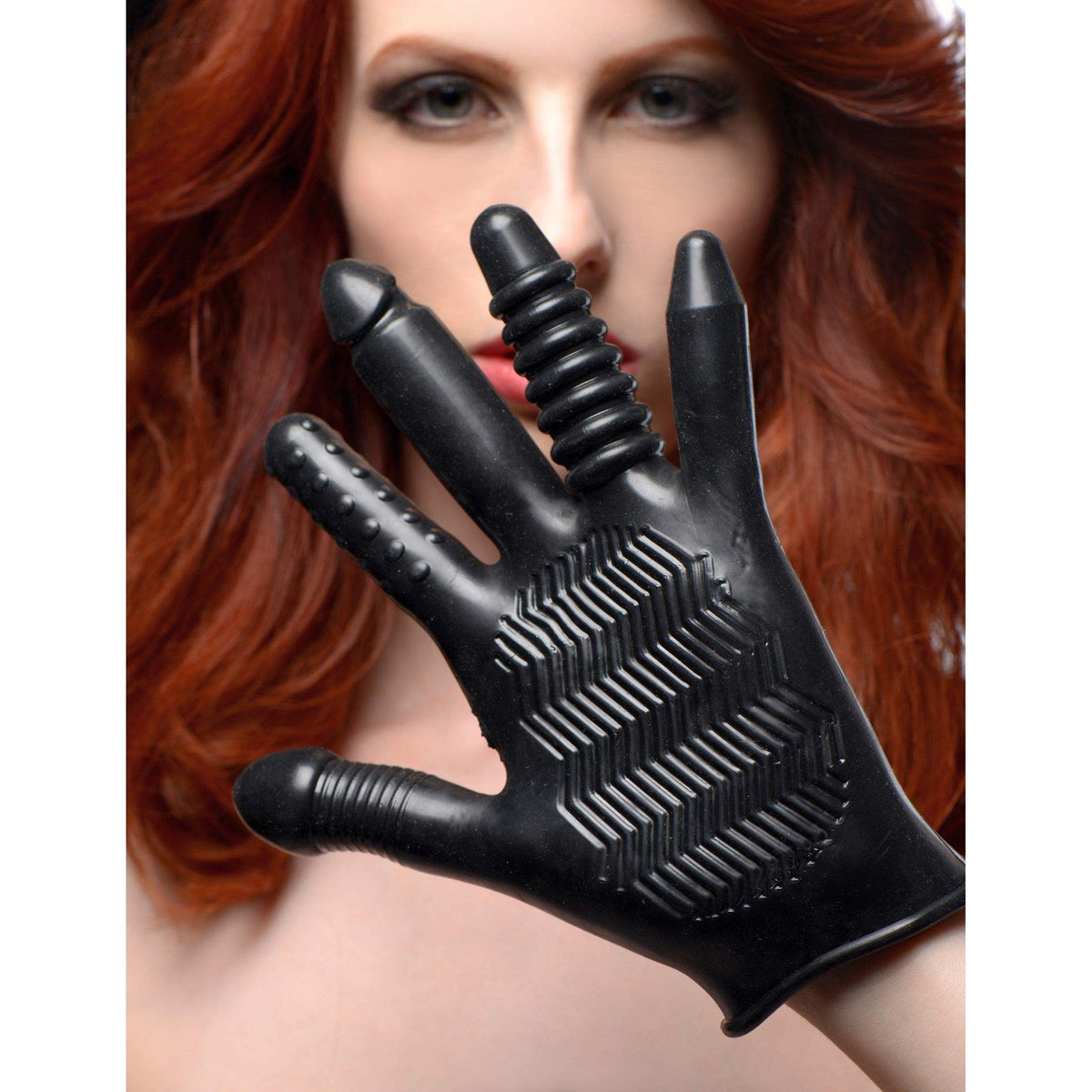 Pleasure Poker Textured Glove - The Dildo Hub