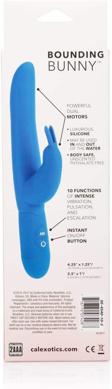 Posh 10-Function Silicone Bounding Bunny - Blue - The Dildo Hub