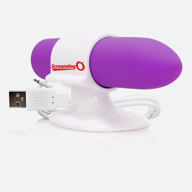 Charged Positive Rechargeable Grape Finger Vibrator | ScreamingO  from thedildohub.com
