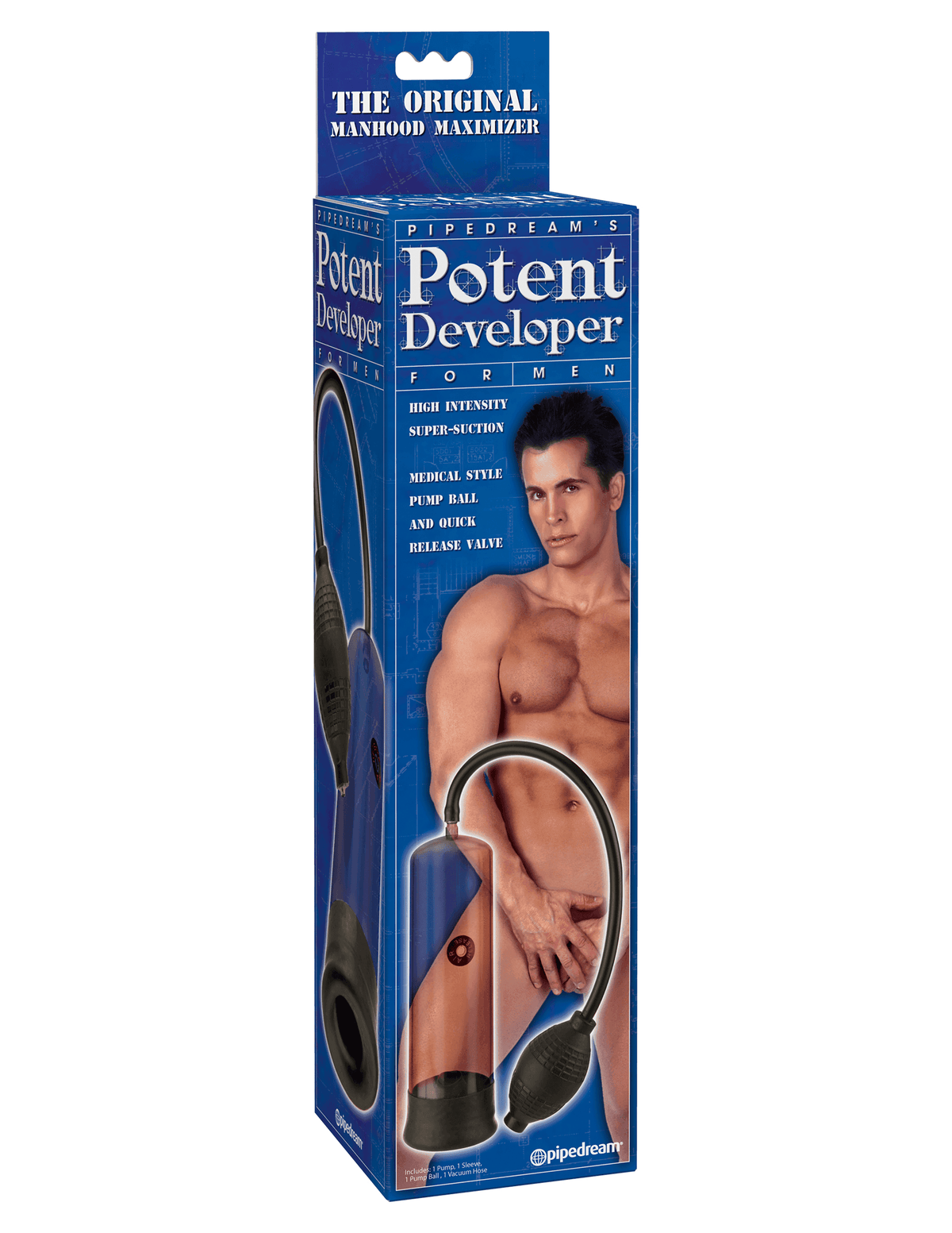 Potent Developer Penis Pump - Smoke/Black | Pipedream - The Dildo Hub