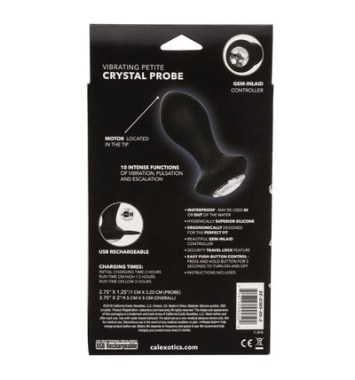 Power Gem Vibrating Petite Crystal Probe | CalExotics - The Dildo Hub